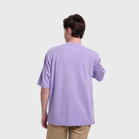 Polera Hombre Loose Fit Lila Claro Fashion's Park-2