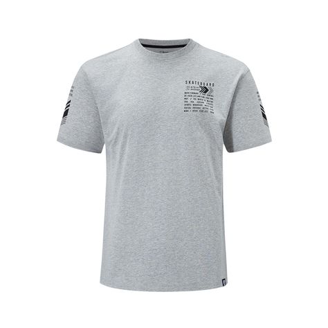 Polera Niño Oversize Letras Gris Melange Fashions Park-0