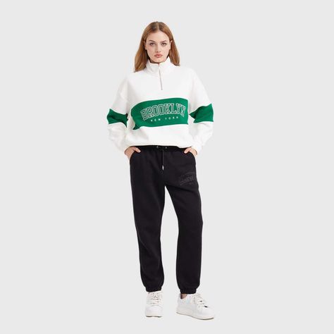 Pantalón Buzo Mujer Jogger Negro-3