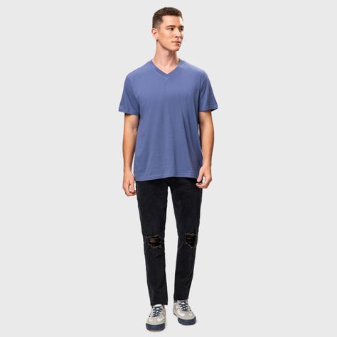Polera Básica Purpura Hombre-3