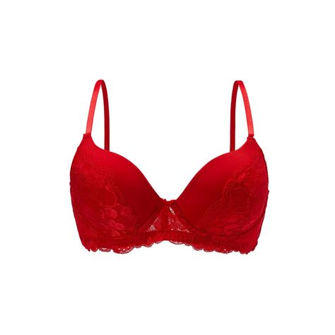 Sostén Mujer Aplicación Encaje Delantero Rojo Fashion's Park-0