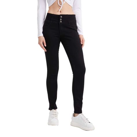 Jeans Mujer Skinny Castilla Negro-0