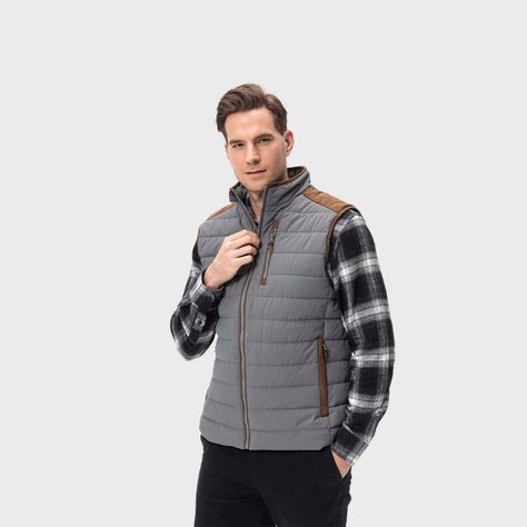 Parka Hombre Con Bolsillos Gris Fashion's Park-1