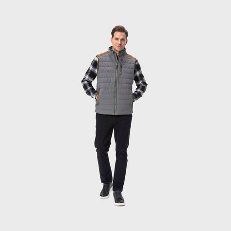 Parka Hombre Con Bolsillos Gris Fashion's Park-3