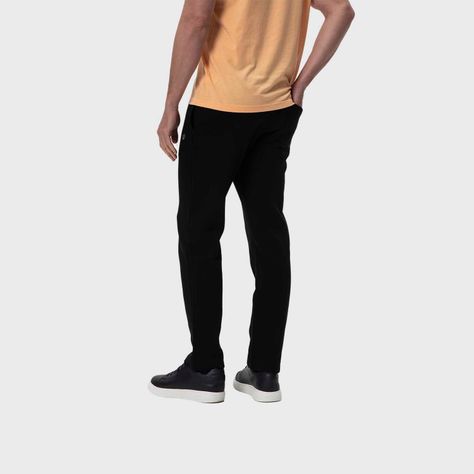 Pantalón Buzo Hombre Calce Recto Negro Fashion's Park-2
