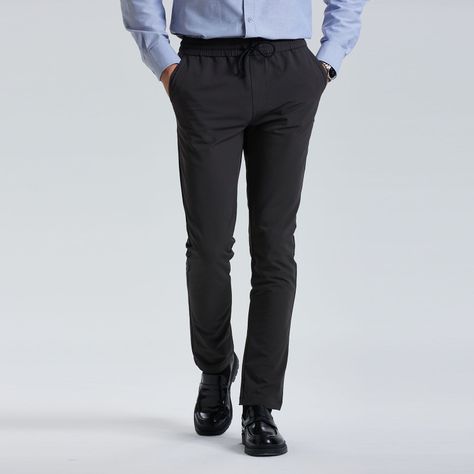 Pantalón Pretina Elasticada Marengo Hombre-0