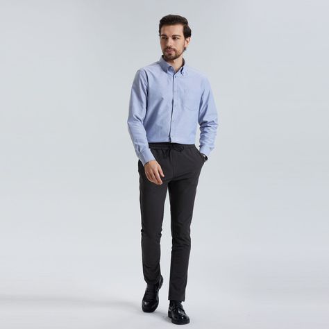Pantalón Pretina Elasticada Marengo Hombre-3