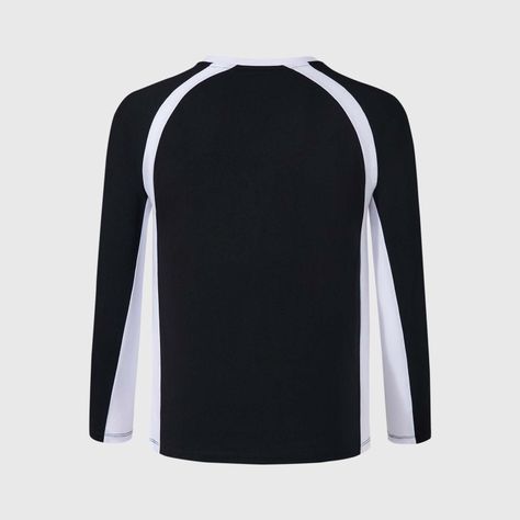 Polera Niño Racing A Contraste Negro Fashion's Park-1