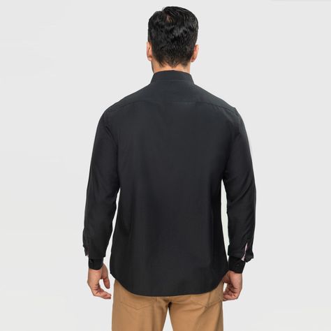 Camisa Oxford Hombre Negro Fsp Hombre Fashion'S Park-2