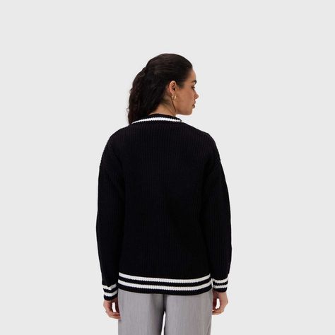Sweater Mujer Abierto Negro I Fashion's Park-2