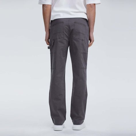 Pantalón Hombre Cargo Double Knee Gris-2
