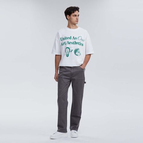 Pantalón Hombre Cargo Double Knee Gris-3