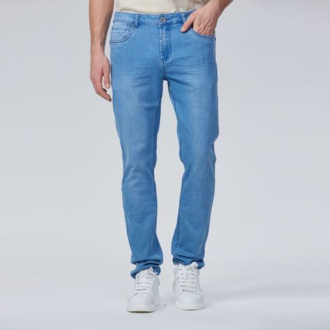 Jeans Skinny 101 Azul Claro Hombre-0