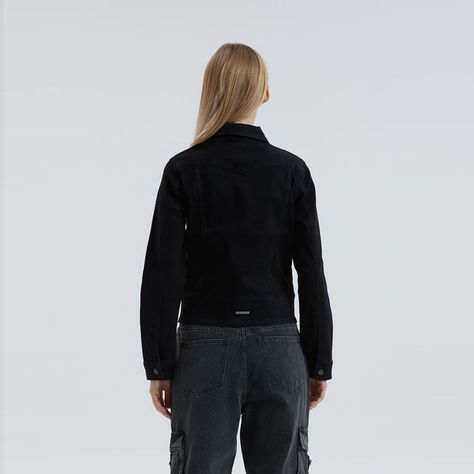 Chaqueta Mujer Clásica Negro-2