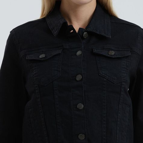 Chaqueta Mujer Clásica Negro-3