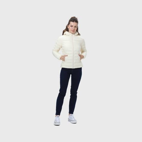 Parka Mujer Corta Plummy Crudo Fashion's Park-3