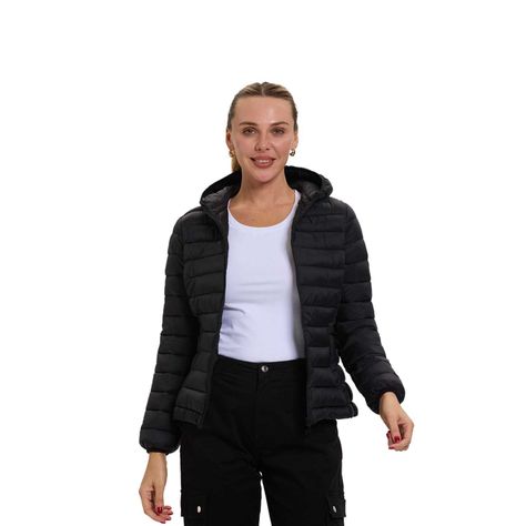 Parka Mujer Corta Plummy Negro Fashion's Park-0