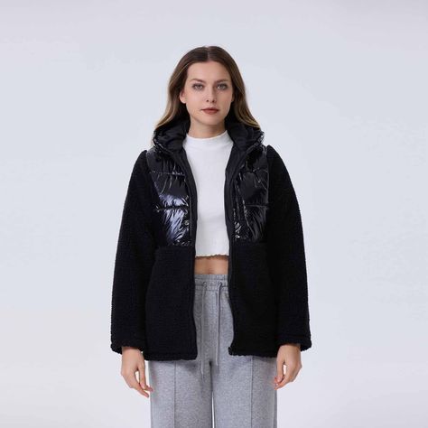 Polar Mujer Full Zipper Con Bolsillo Negro-1