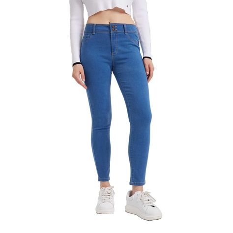 Jeans Mujer Skinny Pushup Jeny Azul-0