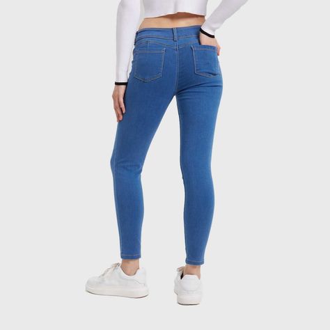 Jeans Mujer Skinny Pushup Jeny Azul-2