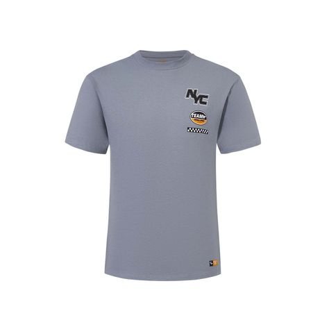 Polera Niño Full Print Con Folia Gris Melange Fashion's Park-0