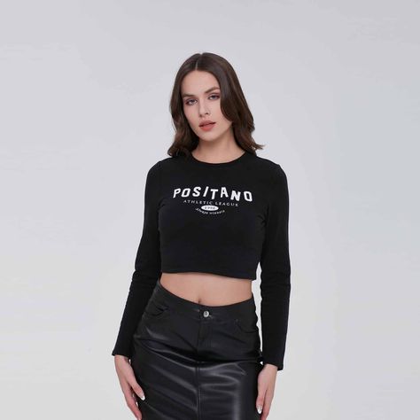 Polera Mujer Print Posicional Negro I Fashion´s Park-0