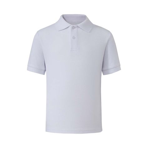 Polera Escolar Infantil Unisex Pique Blanco I Fashion's Park-0