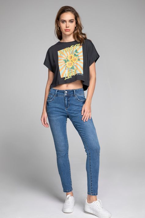 Polera Gráfica Dip Dye Juvenil-3