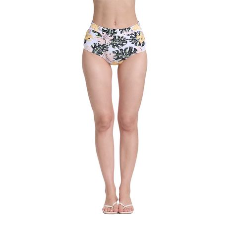 Traje De Baño Mujer Calzon Tiro Alto Blanco Fashion's Park-0