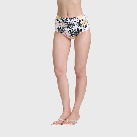 Traje De Baño Mujer Calzon Tiro Alto Blanco Fashion's Park-1