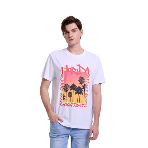 Polera Hombre Print Blanco I Fsp Fashion's Park-0
