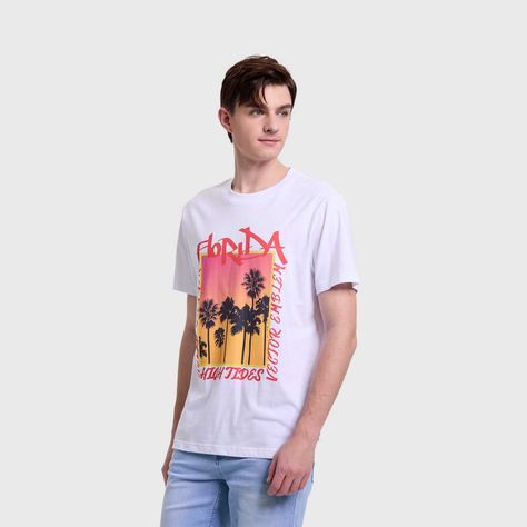 Polera Hombre Print Blanco I Fsp Fashion's Park-1