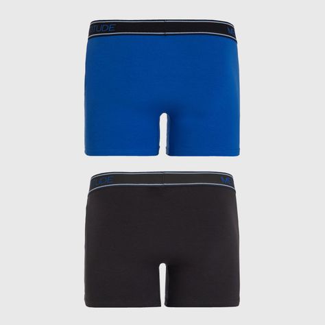 Boxer Hombre Bipack Lisos Azul-1