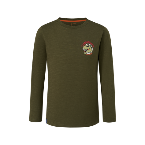 Polera Niño Print Verde Militar Fashion's Park-0