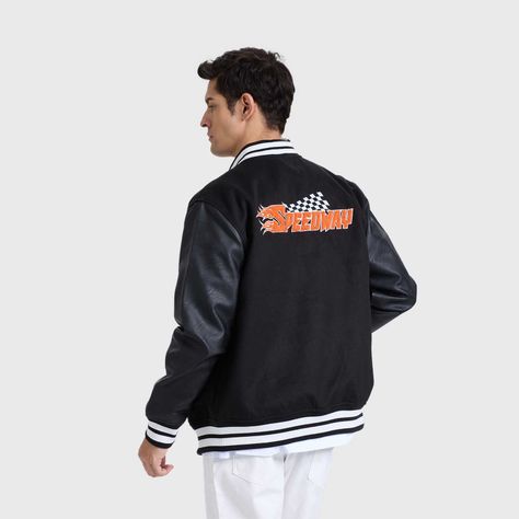 Chaqueta Hombre Bomber Negro I Fashions Park-2