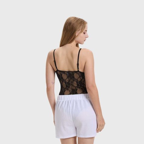 Polera Mujer Encaje Negro I Fashion's Park-2