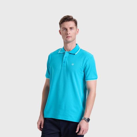 Polera Hombre Piqué Básica Lisa Calipso Fashions Park-1