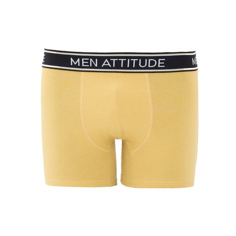 Boxer Hombre Tripack Lisos Mostaza-0