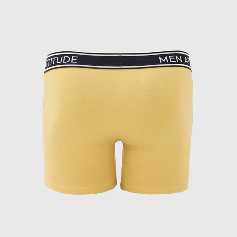 Boxer Hombre Tripack Lisos Mostaza-1