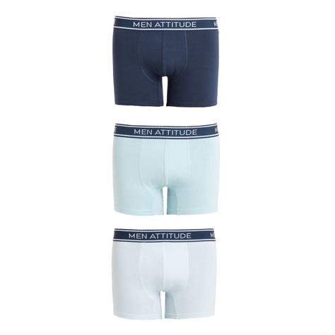 Boxer Tripack Lisos Verde Hombre-0