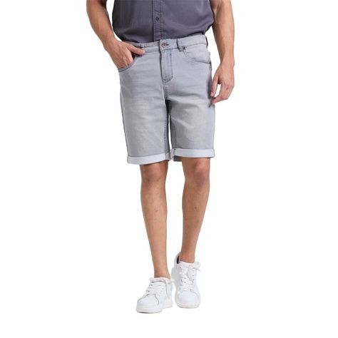 Bermuda Hombre Jogger Slim Gris Fashions Park-0