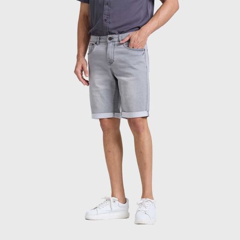 Bermuda Hombre Jogger Slim Gris Fashions Park-1