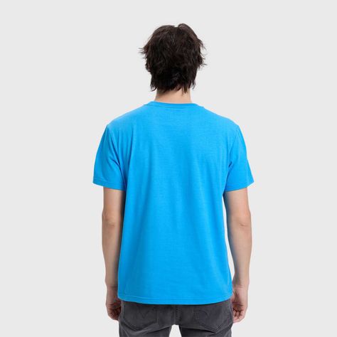 Polera Hombre Con Bolsillo Celeste Fashion´s Park-2