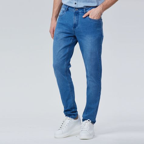 Jeans Skinny 101 Azul Hombre-1