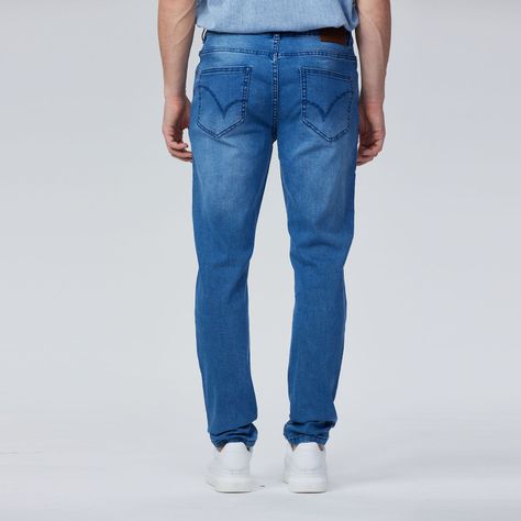 Jeans Skinny 101 Azul Hombre-2