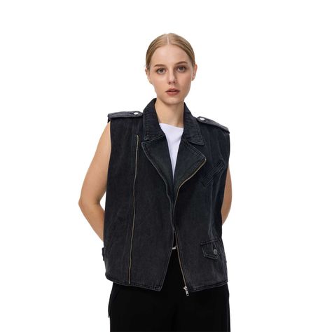 Chaqueta Mujer Biker Negro I Fashion's Park-0