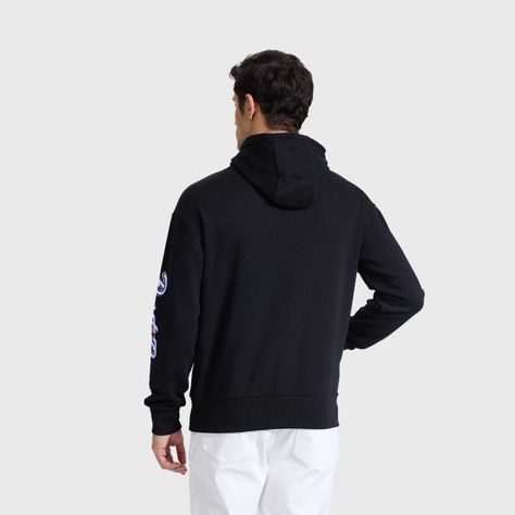 Polerón Hombre Hoodie Print Negro Fashion's Park-2