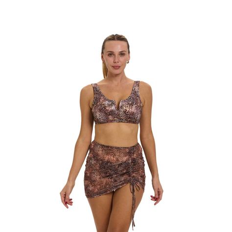 Falda Mujer Ajuste Lateral Beige Fashion's Park-1