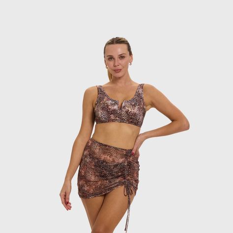 Falda Mujer Ajuste Lateral Beige Fashion's Park-3