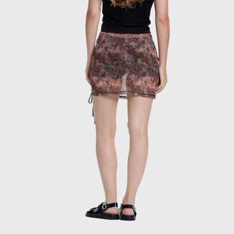 Falda Mujer Ajuste Lateral Beige Fashion's Park-4